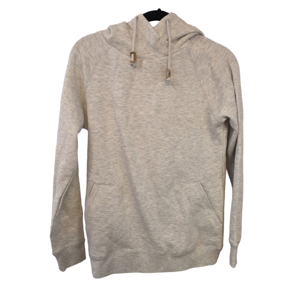 Tentree Heathered White Gray Organic Cotton Blend Hoodie. Small - Picture 1 of 5